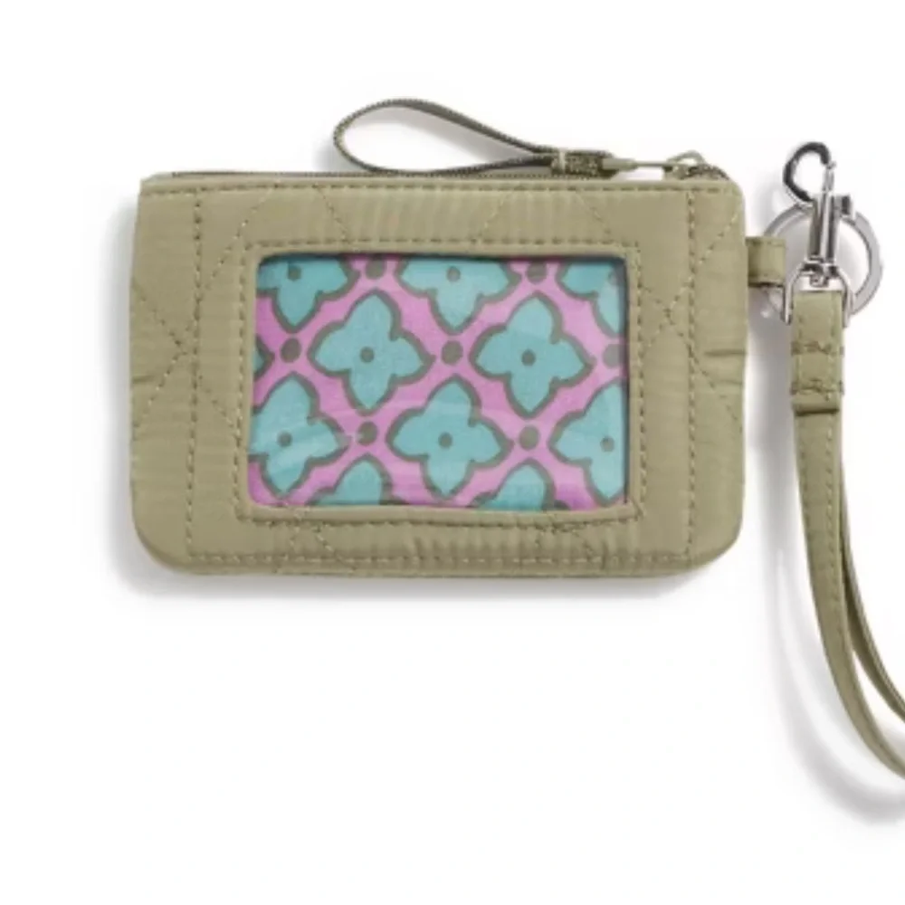 NWT Vera Bradley Olive Green Key Card Holder‎